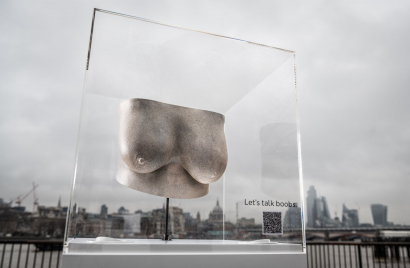 BITE Fuel Your Imagination  M&S unveil 'love your boobs' art installation