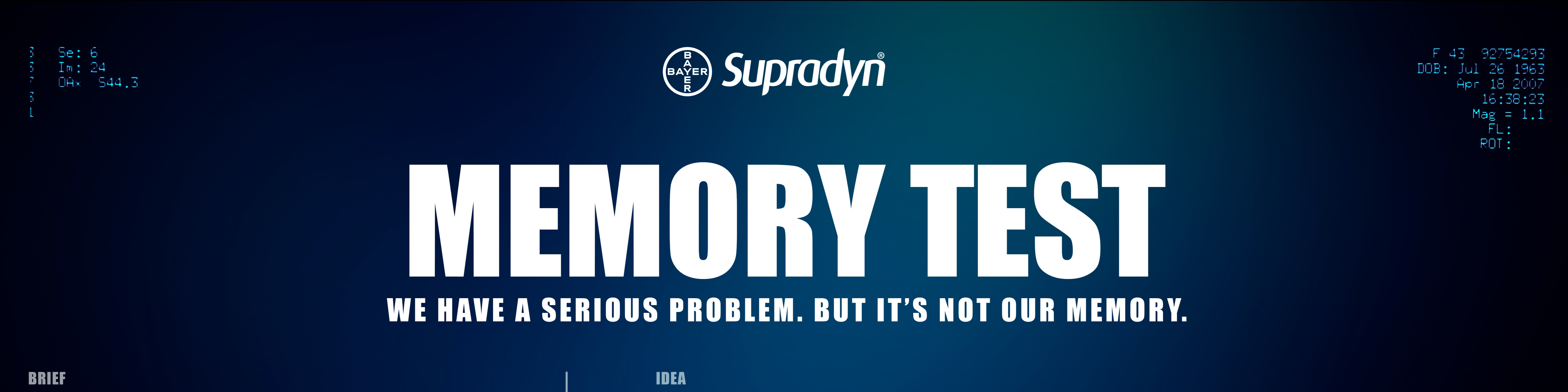 Supradyn's advert is an original memory test that will surprise you